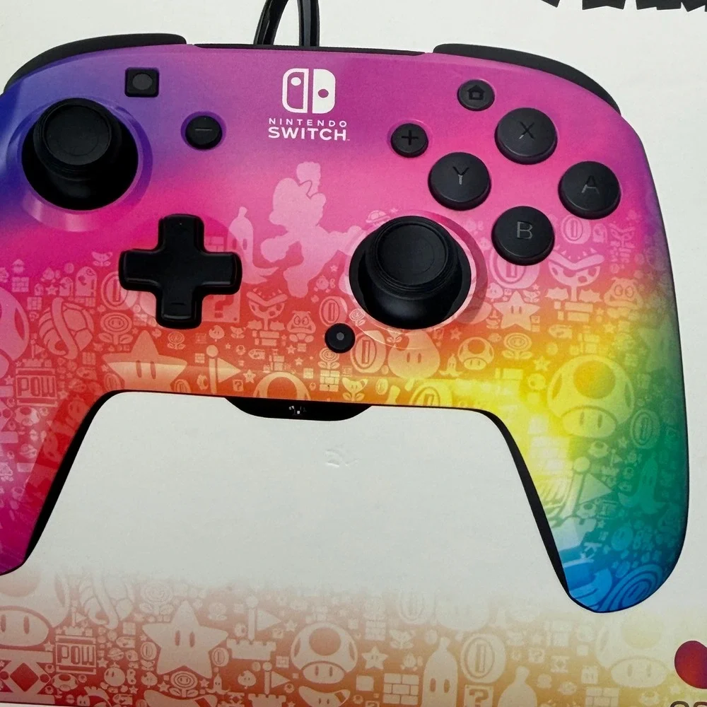 PDP REMATCH Wired Controller Nintendo Switch Star Spectrum Rainbow Super Mario